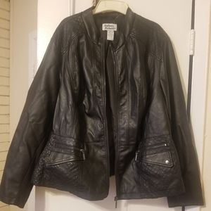 Faux leather jacket 2x
